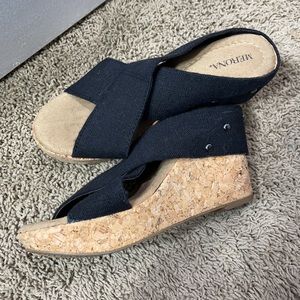 Merona slip on wedges